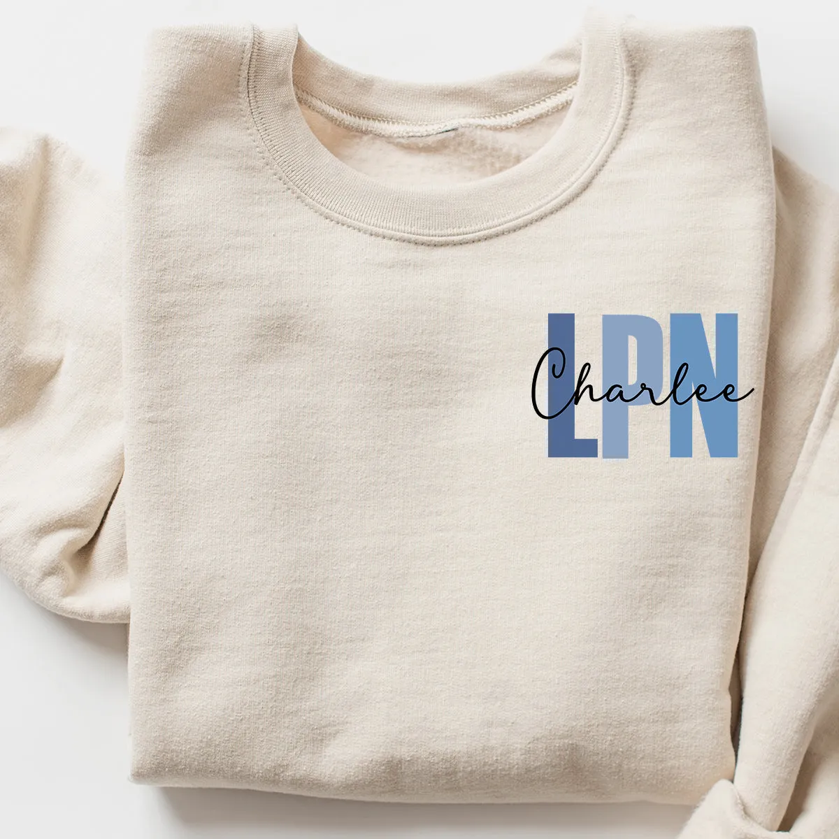 Personalized Sweatshirt | Blue or Pink Certifications