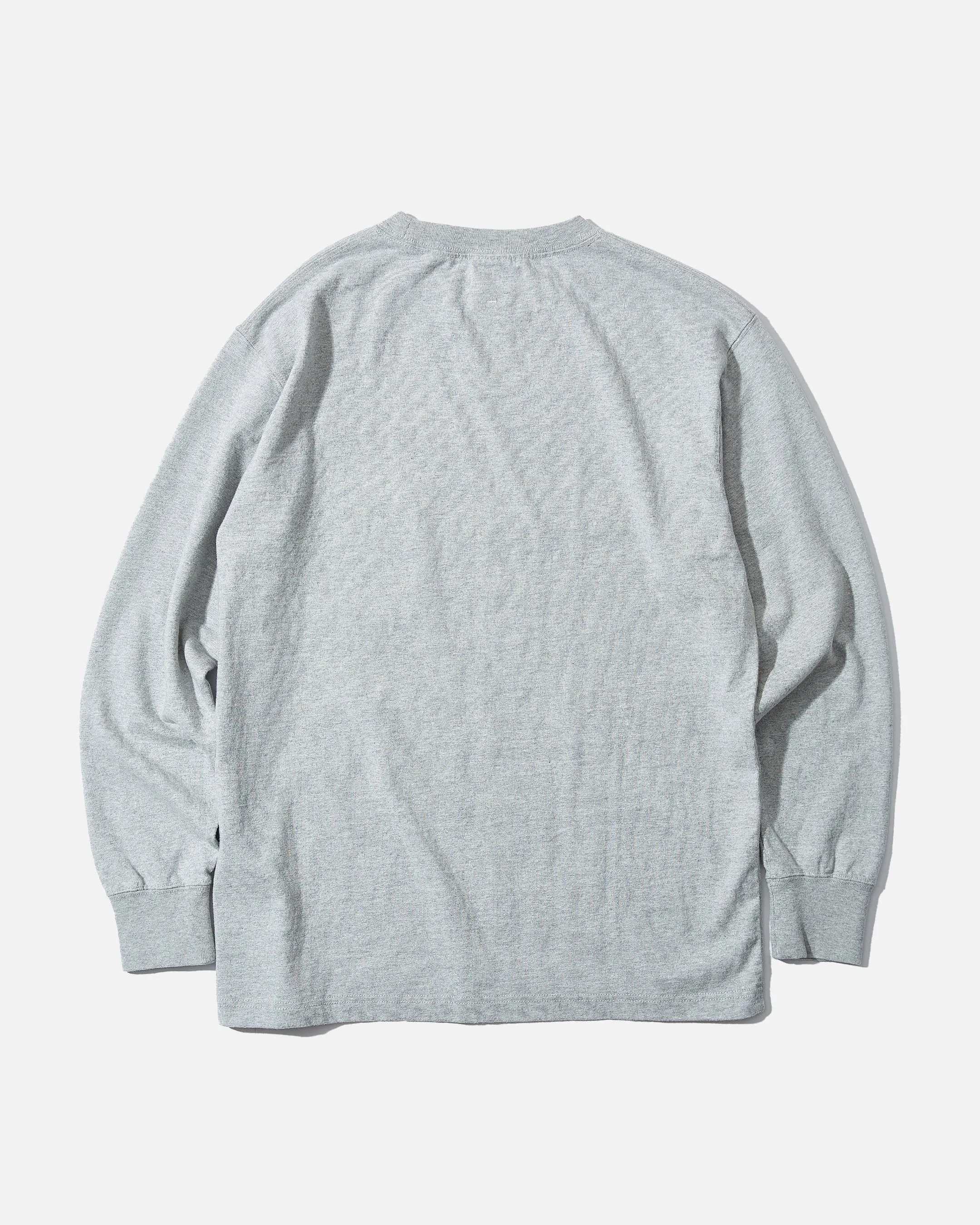 Recycled Cotton Heavy L/S T-Shirt - Grey