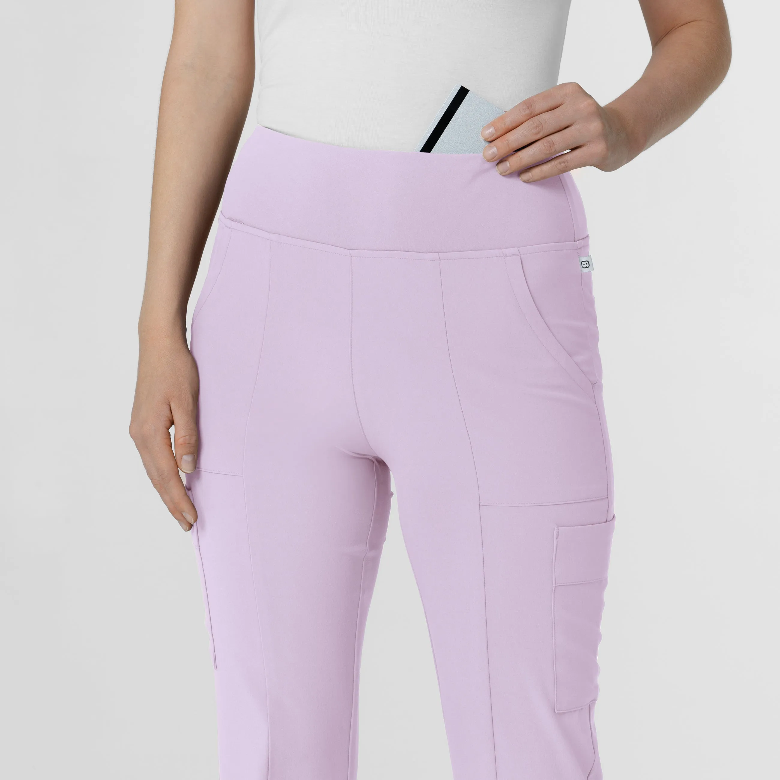 RENEW Women's Cargo Flare Scrub Pant - Pastel Lilac