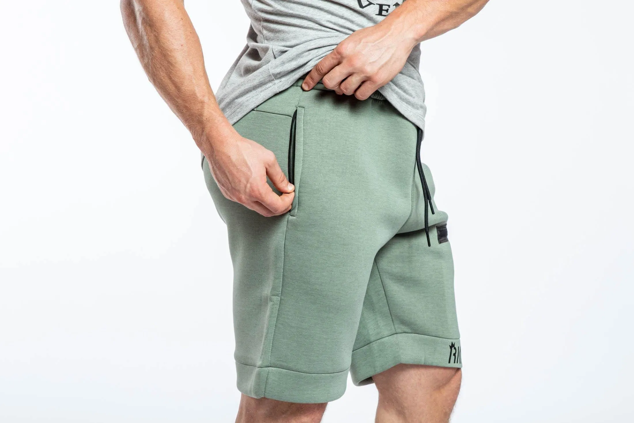 RKM SPORTY SHORTS - GREEN PASTEL