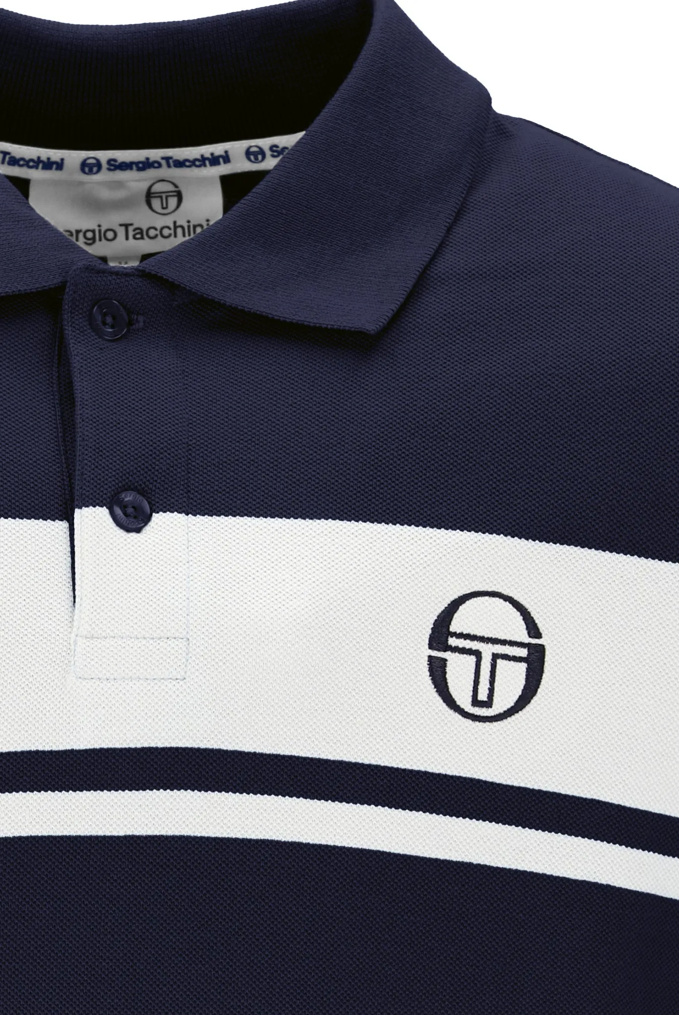 Sergio Tacchini Men's SS Young Line Polo Shirt Maritime Blue