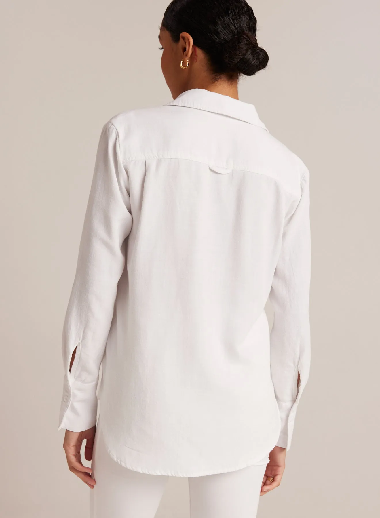 Single Pocket Shirt - White