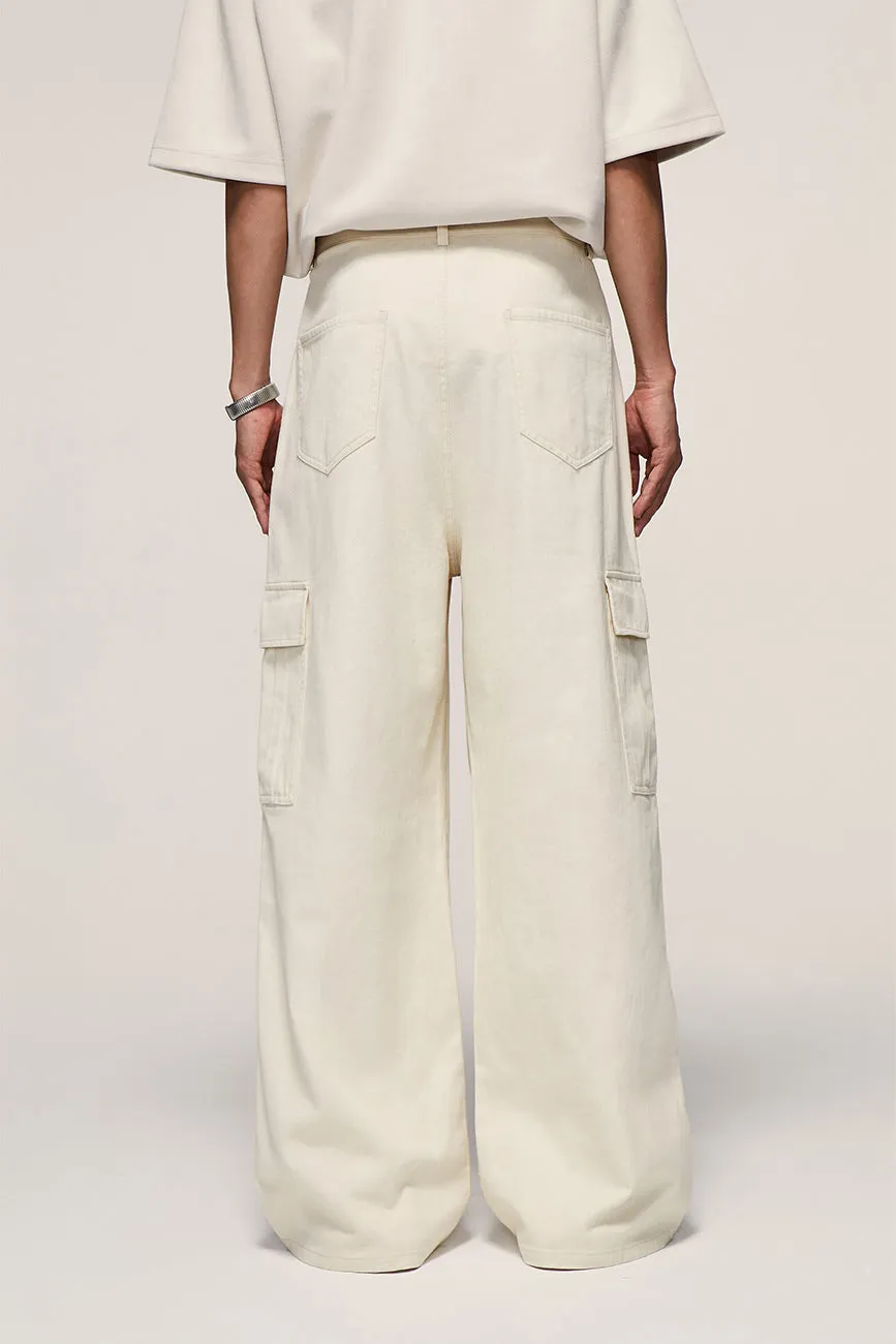 Streetwear Cargo Pants // White