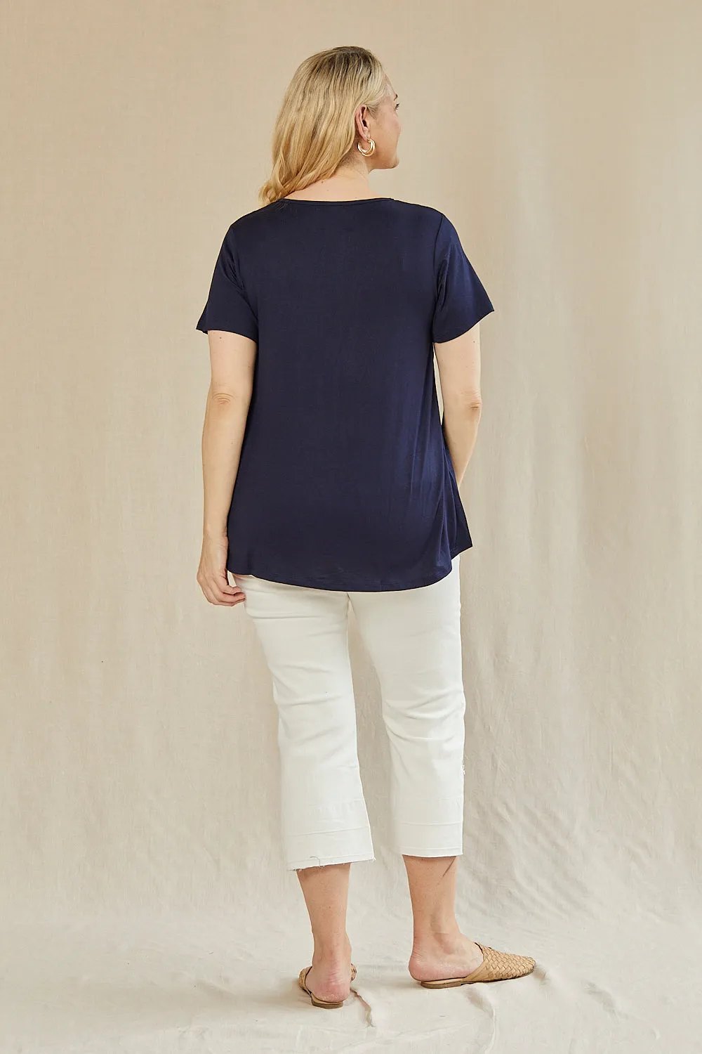 Swing Tee in Navy