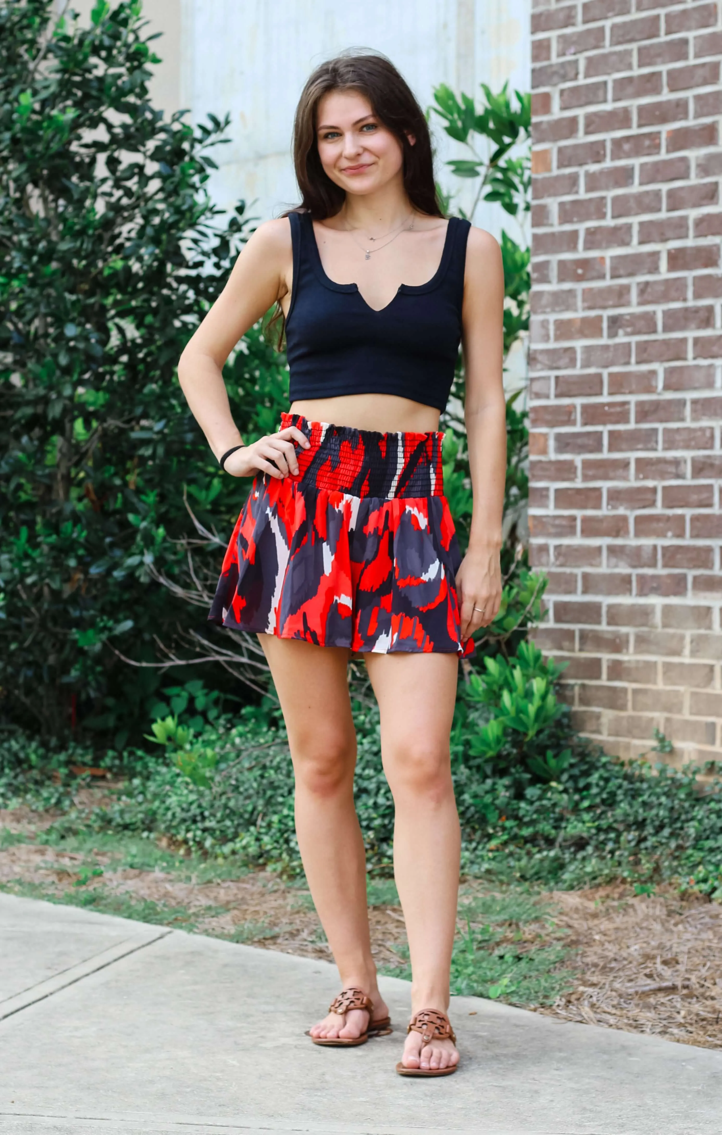 The Game Day Spirit Short (Red & Black)