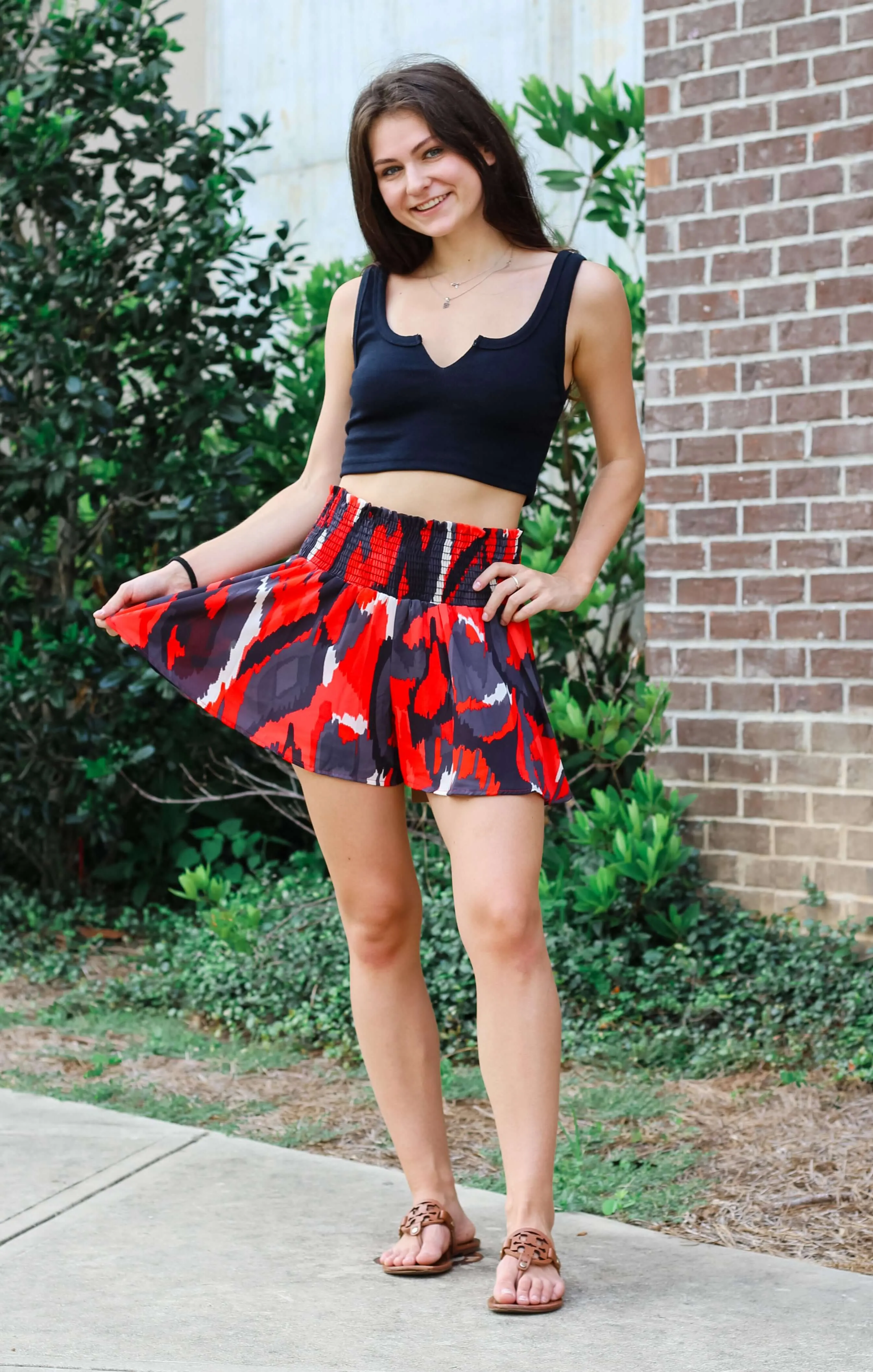 The Game Day Spirit Short (Red & Black)