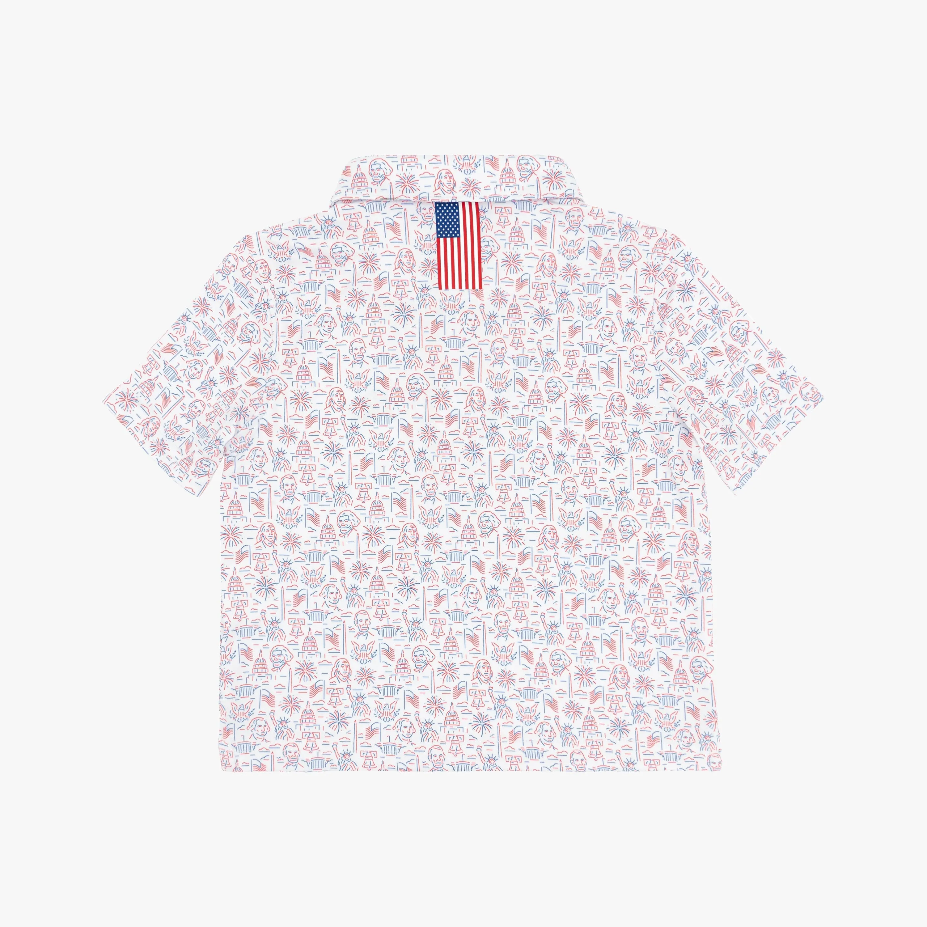 The Lil' American Icon | Performance Polo | The American Icon - White - USA