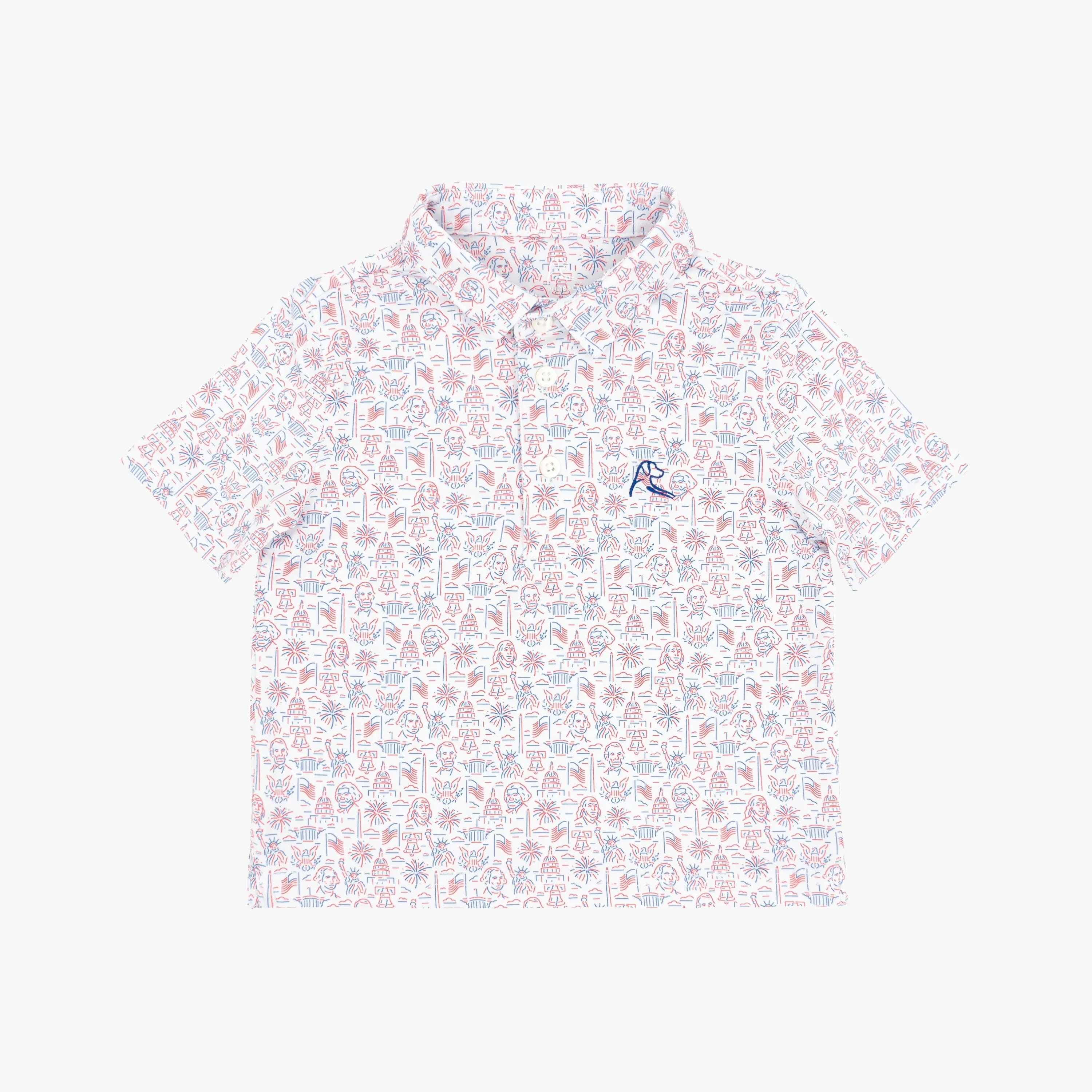 The Lil' American Icon | Performance Polo | The American Icon - White - USA