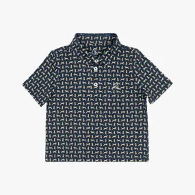 The Lil' Goldendoodle | Performance Polo | The Goldendoodle - Fleet Navy