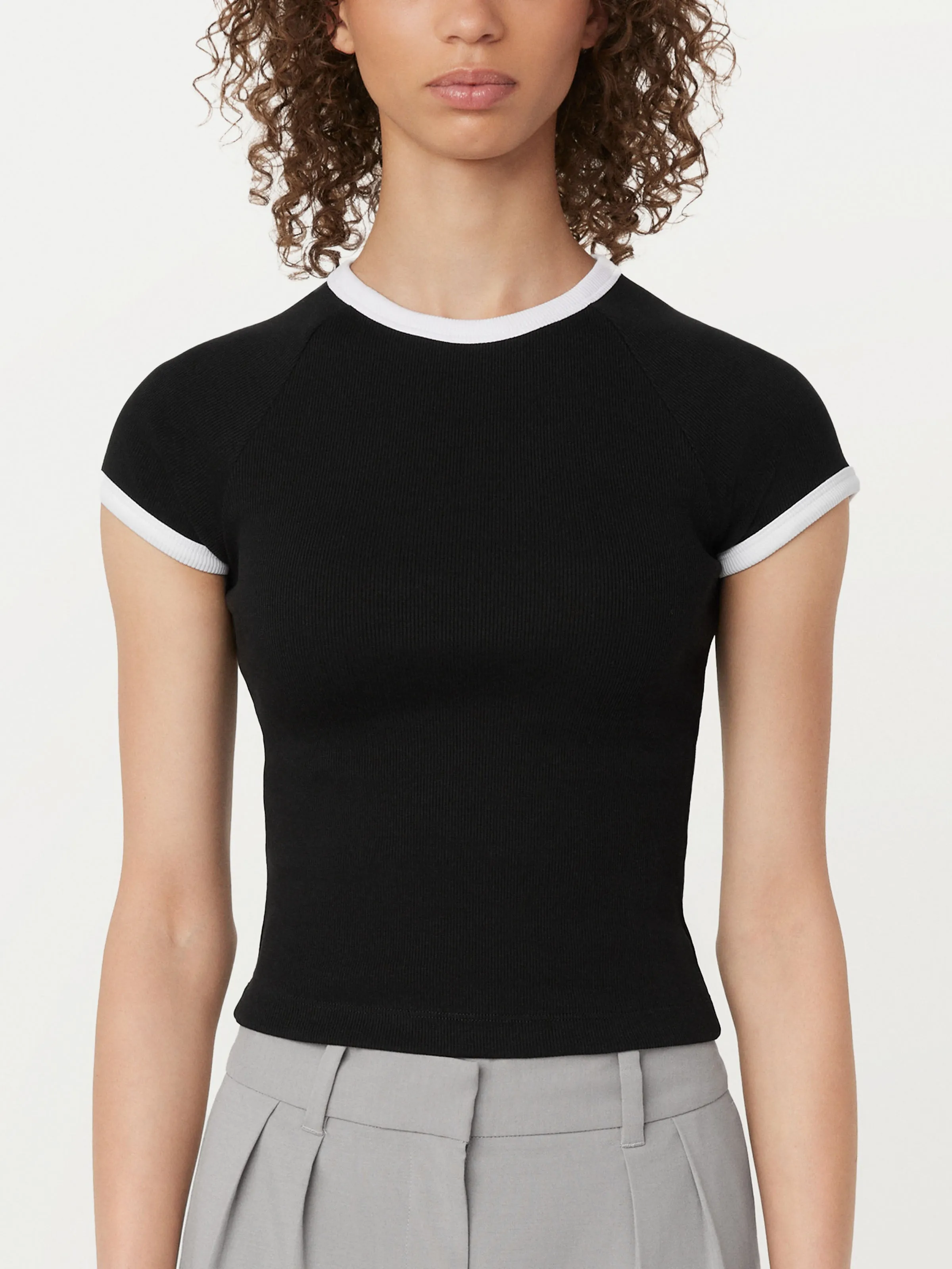 The Shrunken Cropped T-Shirt in Black