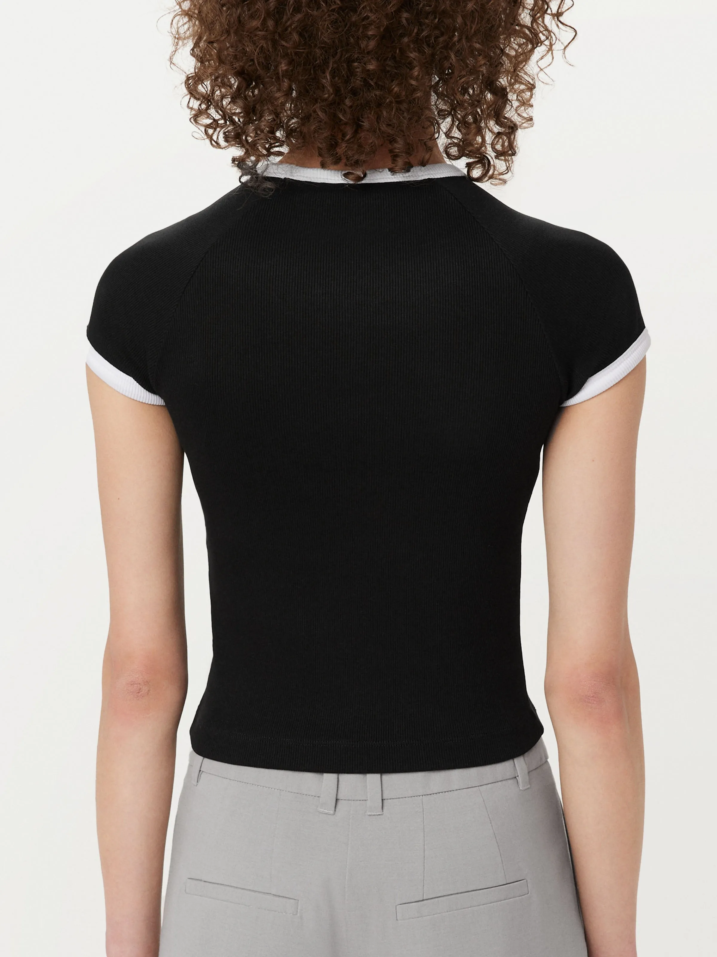 The Shrunken Cropped T-Shirt in Black