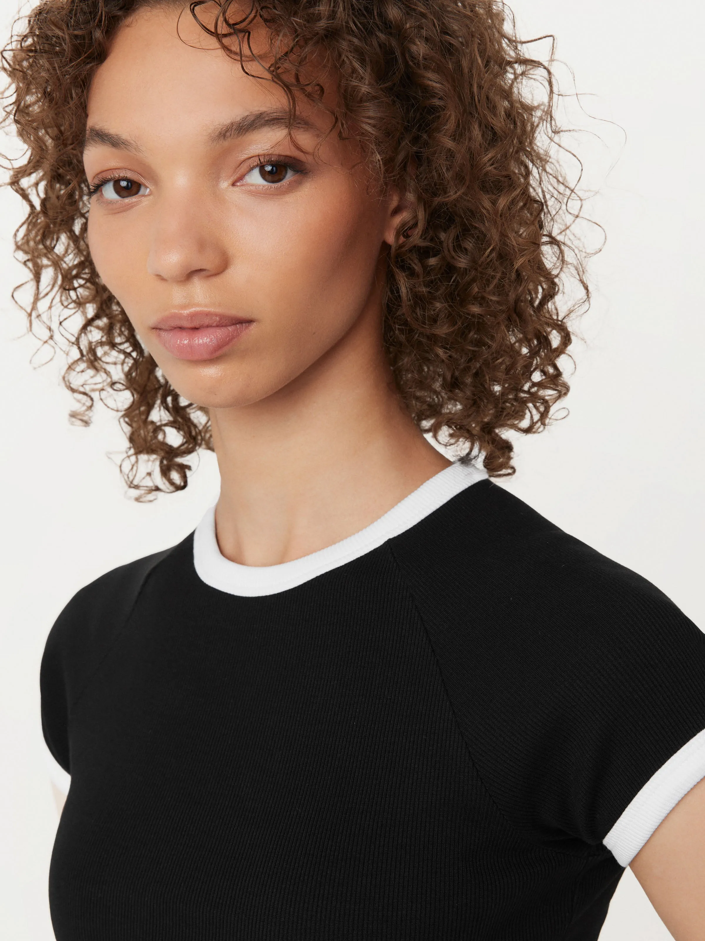 The Shrunken Cropped T-Shirt in Black